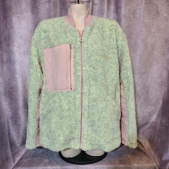 Free People We The Free Mint/Pink Rivington‎ Jacket Size Medium - Picture 2 of 5
